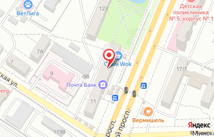 Магазин продуктов в Воронеже на карте