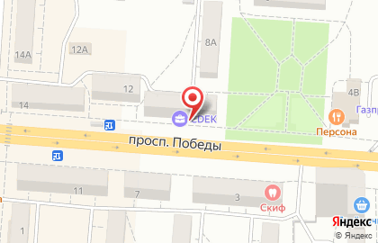 Банк Челябинвестбанк на проспекте Победы, 10 на карте