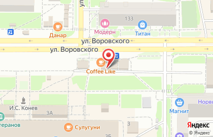 Магазин бижутерии Сорока на улице Воровского на карте