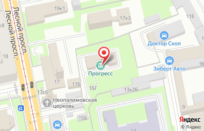 Культурный центр Progress в Калининском районе на карте