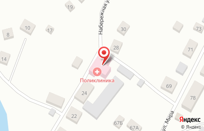 Плехановская поликлиника, Ленская центральная районная больница на карте