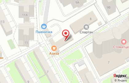 Автосервис Спартак на улице Академика Вавилова на карте