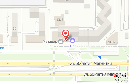 Автомастерская Матадор в Орджоникидзевском районе на карте