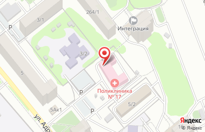 Страховая компания РОСНО-МС на улице Адриена Лежена, 5/1 на карте
