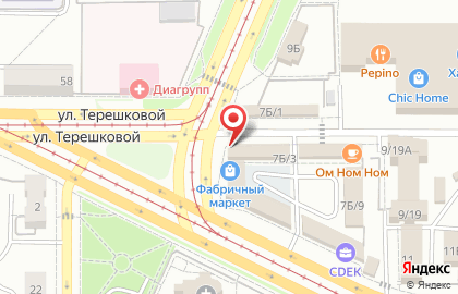 Салон цветов и декора Цветочный Bazaar в Октябрьском районе на карте