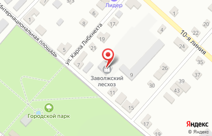 Заволжский лесхоз на карте