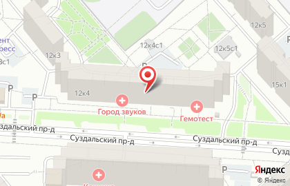 Центр творчества, досуга и спорта Родник на Суздальской улице, 12 к 4 на карте