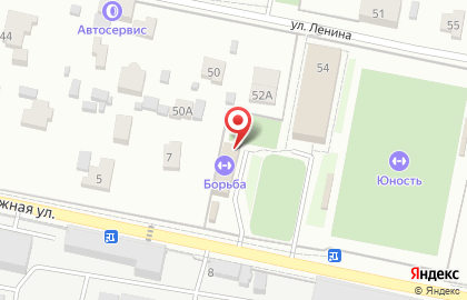 Федерация Боевого Джиу-Джитсу на Железнодорожной улице на карте