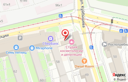 Магазин одежды больших размеров в Свердловском районе на карте