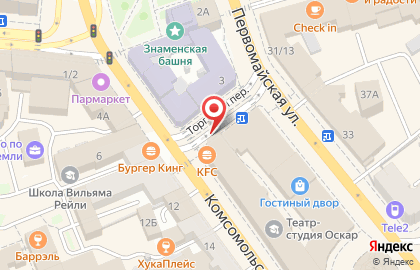 Общежитие в Кировском районе на карте