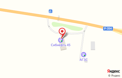 АЗС Сибнефть-Свердловскнефтепродукт в Кургане на карте