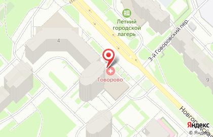 Частный детский сад Росток на Новгородской улице на карте