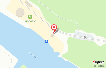 Пляж Здоровье на карте