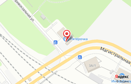Дискаунтер Пятёрочка на Привокзальной улице, 4 в Узловой на карте