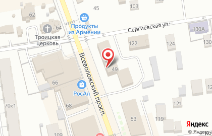Компания EVITA Group на Всеволожском проспекте на карте