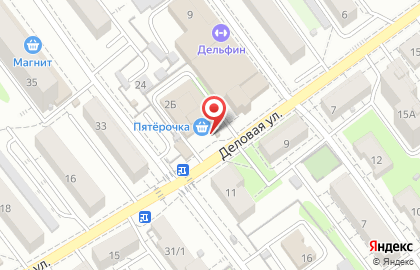 Магазин бытовой химии Рубль Бум на Деловой улице на карте