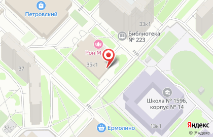 Район Ново-Переделкино Совет пенсионеров, ветеранов войны, труда, Вооруженных Сил и правоохранительных органов в Ново-Переделкино на карте