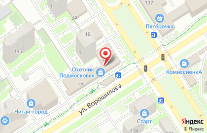 Подиум на улице Горького на карте
