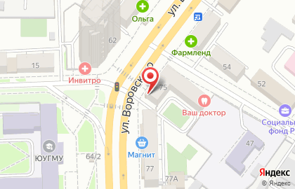 Столовая Гурман на улице Воровского на карте
