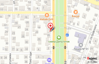 Служба экспресс-доставки Cdek на улице Магомедтагирова на карте