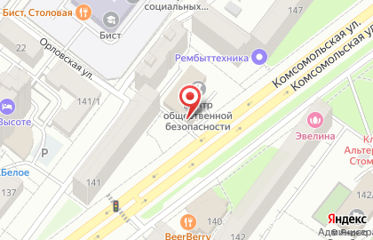 Магазин Нолан в Октябрьском районе на карте