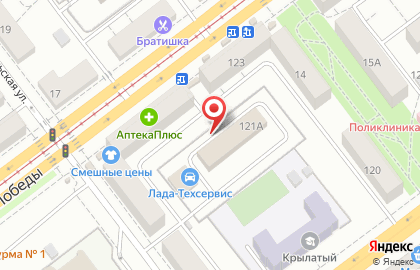Торговая компания Династия в Кировском районе на карте