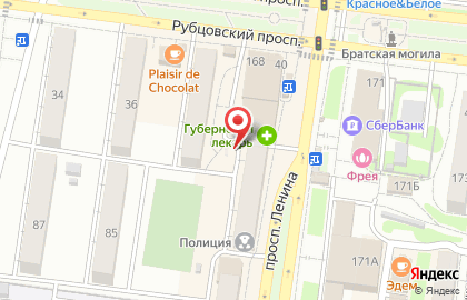 Киоск по продаже мясной продукции на проспекте Ленина на карте