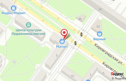 Супермаркет Магнит на Кировградской улице на карте