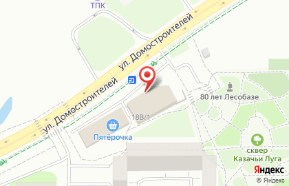 Зоомагазин Любимчик на улице Домостроителей на карте