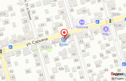 Автомагазин Визит в Ростове-на-Дону на карте