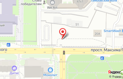 Круиз на проспекте Максима Горького на карте