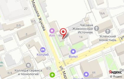 Парикмахерская Инга на улице Маршала Жукова на карте