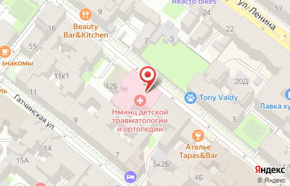 Медицинский центр им. Г. И. Турнера на Лахтинской улице на карте