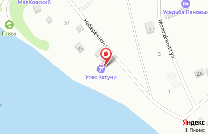 База отдыха Утёс Катуни на карте