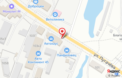 Магазин по продаже подшипников по продаже подшипников на улице Пугачёва на карте