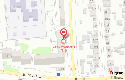 Стоматологическая поликлиника №6 в Воронеже на карте