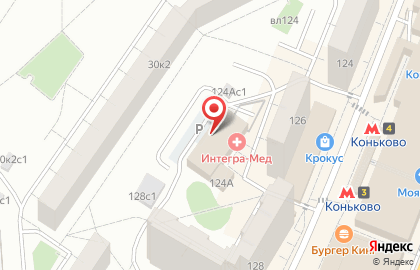Диагностический центр ЗОЛОТОЕ СЕЧЕНИЕ на метро Коньково на карте