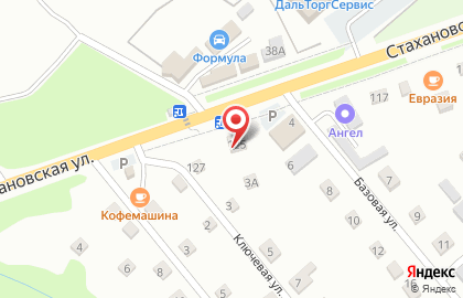 Шиномонтажная мастерская на Стахановской улице на карте