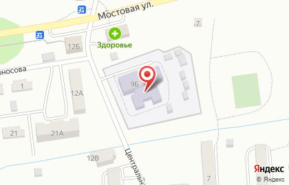 Детский сад Алые паруса на Центральной улице на карте
