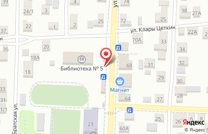 Железнодорожный район Киоск по продаже фруктов и овощей в Железнодорожном районе на карте