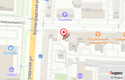 Оператор связи МегаФон на проспекте Богдана Хмельницкого на карте