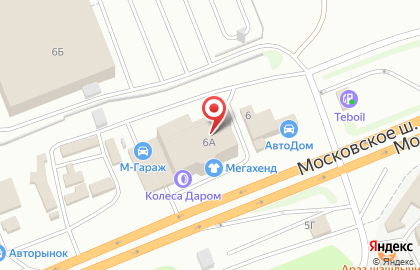 Иксора на Московском шоссе на карте