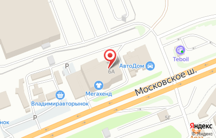 Иксора на Московском шоссе на карте