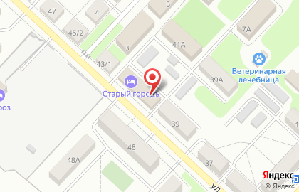 Гостиница Старый Городъ, на карте