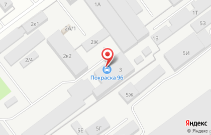 Автотехцентр Покраска96 на улице Бархотской на карте
