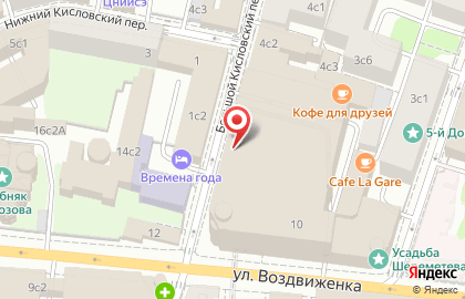 Лизинговая компания ВЭБ-лизинг на улице Воздвиженка на карте