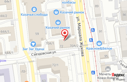 Зоомагазин Дружок на улице Маршала Жукова на карте