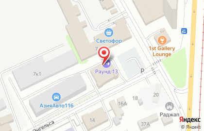 Клуб бокса Спарта в Кировском районе на карте
