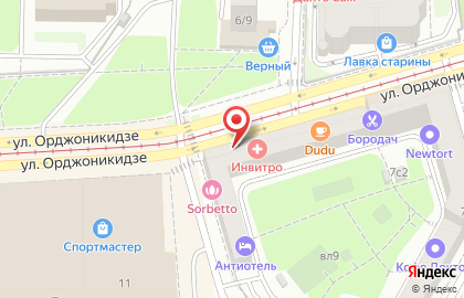 Салон красоты Confetti на Ленинском проспекте на карте