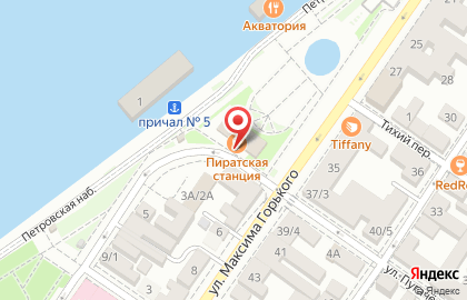 Шашлык-бар Пиратская Пристань на улице Максима Горького на карте